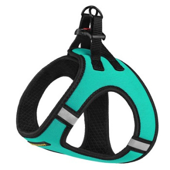 BronzeDog Шлея для собак Sport Vest неопрен 3D сетка ОГ 26 см ОШ 24 см бирюзовый