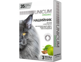 Unicum Organic Ошейник от блох и клещей для кошек 35 см