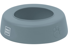 Waudog Silicone Миска-непроливайка для собак 1 л сіра