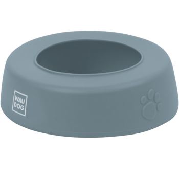Waudog Silicone Миска-непроливайка для собак 1 л серая