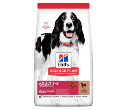 Hill’s SP Сухой корм для собак Adult Medium Ягнёнок 2,5 кг
