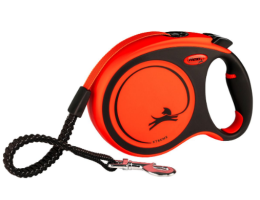 Flexi Xtreme Повідець-рулетка для собак стрічка M 5 м помаранчева