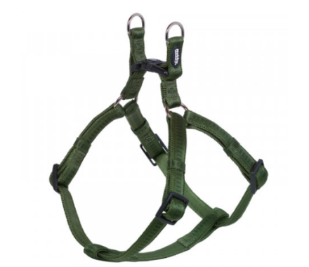 Nobby Шлея для собак Soft Grip M-L 2х50-72 см темно-зелена