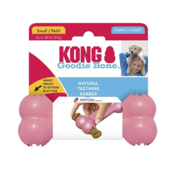 Kong Puppy Goodie Bone toy for dogs bone for treats s blue/pink