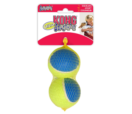Kong Ultra Squeak toy for Dog Tennis Balls with squeak l 2 pcs