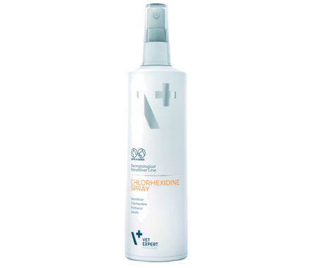 VetExpert NanoSilver Chlorhexidine Спрей антибактериальный для кошек и собак 100 мл