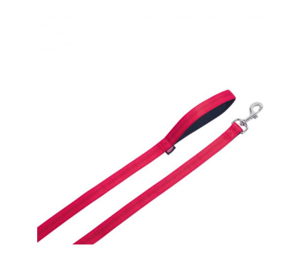 Nobby Поводок для собак Soft Grip M-L 2х120 см красный