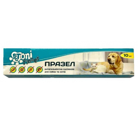 Petoni planet Празел Суспензія антигільмінтна для котів та собак 10 мл