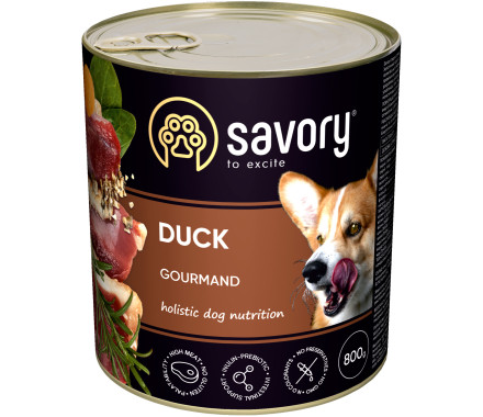 Savory Консерва для собак Утка 800 г