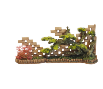 Nobby Декорація в акваріум Стіна з рослинами 35x8x15,5 см