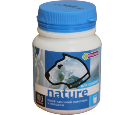 Vitomax Nature Вітаміни для цуценят Молоко 100 табл