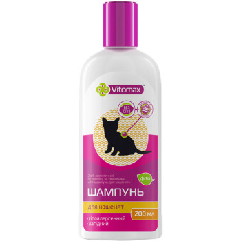Vitomax Фітошампунь для кошенят без сліз 200 мл