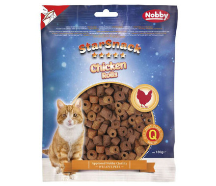 Nobby StarSnack Лакомства для котов Chicken Rolls Курица 180 г