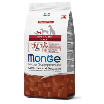 Monge Сухой корм для собак Mini Adult Ягненок с рисом и картофелем 2,5 кг