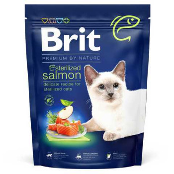 Brit Premium Nature Сухой корм для котов Лосось 1,5 кг