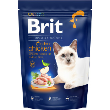 Brit Premium Nature Indoor Сухой корм для котов Курица 1,5 кг