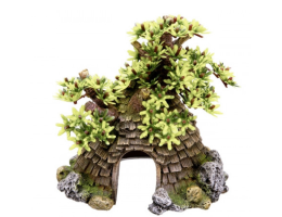 Nobby Декорация в аквариум Домик с деревом 17x14,5x17,5 см