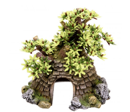 Nobby Декорация в аквариум Домик с деревом 17x14,5x17,5 см