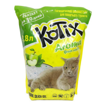 Kotix Наполнитель силикагелевый Green Apple 3,8 л
