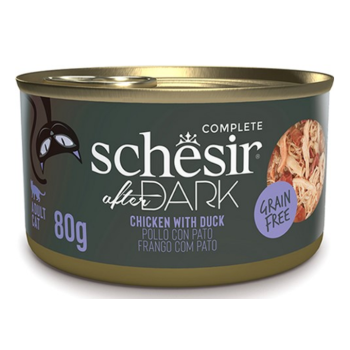 Schesir After Dark Консерва для котов Курица с уткой в бульоне 70 г