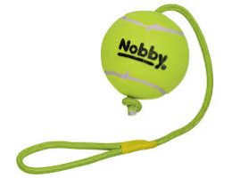 Nobby toy for dogs tennis ball with rope 12,5x70 cm