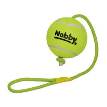 Nobby toy for dogs tennis ball with rope 12,5x70 cm