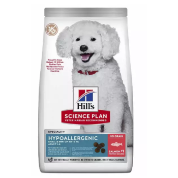 Hill’s SP Сухой корм для собак Hypoallergenic Adult Small&Mini Лосось 6 кг