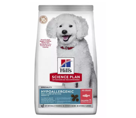 Hill’s SP Сухой корм для собак Hypoallergenic Adult Small&Mini Лосось 6 кг