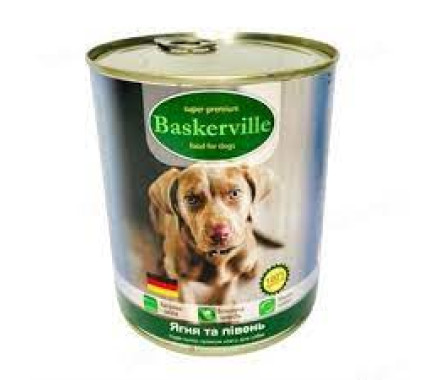 Baskerville Консерва для собак Ягнёнок и петух 400 г