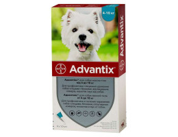 Advantix Краплі від бліх і кліщів для собак 4-10 кг 1 мл Ціна за 1 піпетку