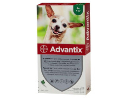 Advantix Капли от блох и клещей для собак до 4 кг 0,4 мл Цена за 1 пипетку