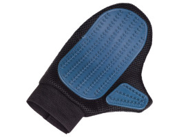 Nobby Перчатка для собак Care из микрофибры чёрно-голубая