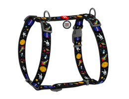 Waudog Nylon Шлейка для собак анатомическая QR паспорт L Ш 25 мм А 50-90 В 60-100 см NASA