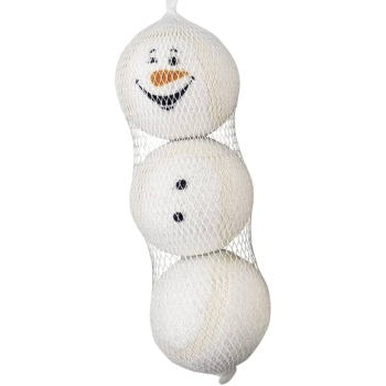 Nobby toy for dogs XMAS Christmas set of tennis balls Santa 3 pcs 6 cm white