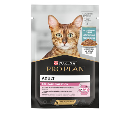 Pro Plan Delicate Влажный корм для котов Океанская рыба 85 г