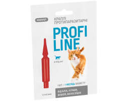 ProVET Профілайн Краплі протипаразитарні для котів від 4 до 8 кг 1 піпетка 1,0 мл