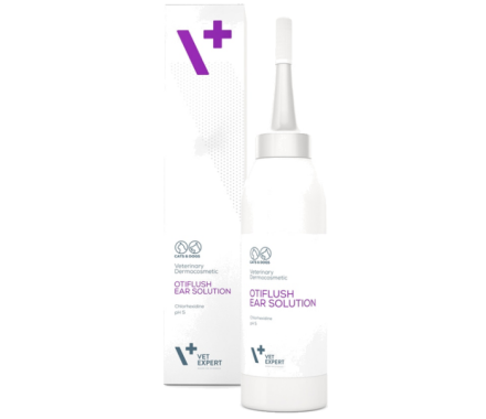 VetExpert OtiFlush Ear Solution Средство для очищения ушей кошек и собак 125 мл