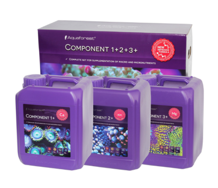 Aquaforest Мікро і макроелементи для морського акваріуму Component 1+ 2+ 3+ 3x5 л