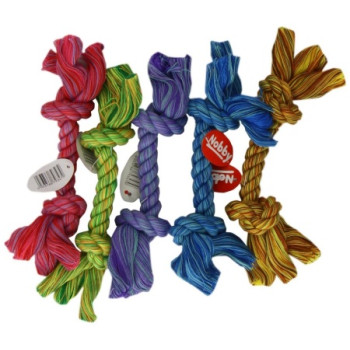 Nobby toy for dogs Tipped rope with nodules s color in assortment