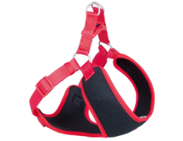 Nobby Шлейка для собак Black Mesh Reflect XS 1х33-41х37 см красная