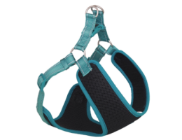 Nobby Шлея для собак Black Mesh Reflect XS 1х33-41х37 см бірюзова