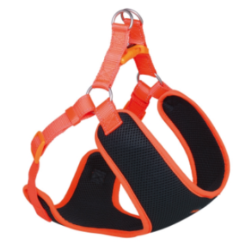 Nobby Шлея для собак Black Mesh Reflect M 1,5х48-56х50 см помаранчева