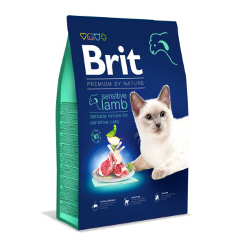 Brit Premium Nature Sensitive Сухой корм для котов Ягнёнок 8 кг