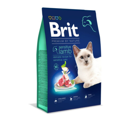 Brit Premium Nature Sensitive Сухой корм для котов Ягнёнок 8 кг