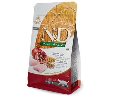 Farmina N&D Low Grain Adult Сухий корм для котів Курка з гранатом 1,5 кг