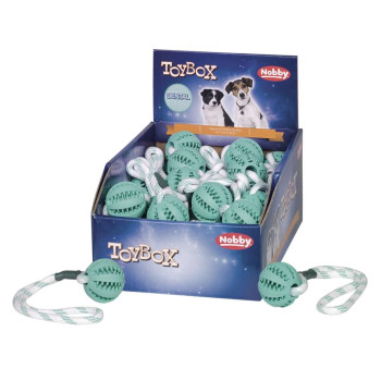 Nobby toy for dogs ball Dental with a rope 5 cm