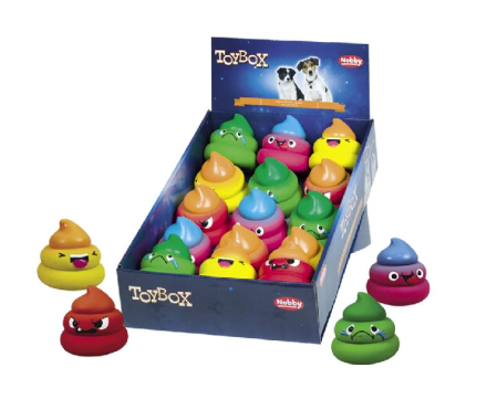 Nobby Toy for Dog Emotion Poops Latex 8 cm