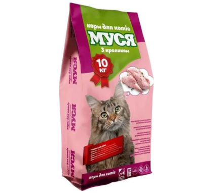 Муся Сухий корм для котів Кролик 10 кг
