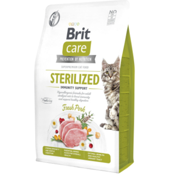 Brit Care Sterilized Сухий корм для котів Свинина 2 кг