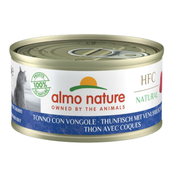 Almo Nature HFC Natural Консерва для котів Тунець та молюски 70 г